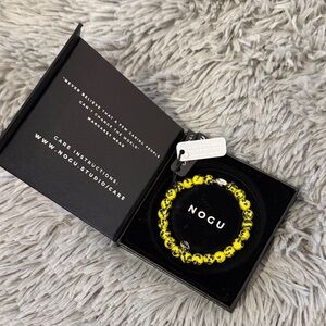 NOGU Yellow and Black Beaded Bracelet